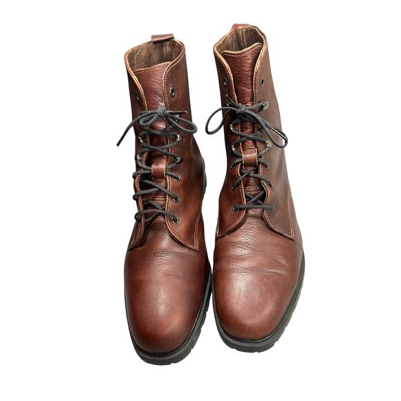 Eddie Bauer Combat Boots Leather Lace Up Made in USA Mens 12 M Gorpcore Vintage main image 6